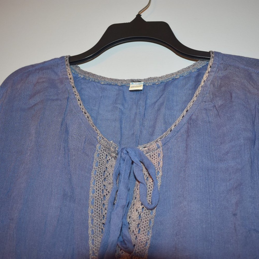 Handmade Blue Tunic - Picture 3 of 4